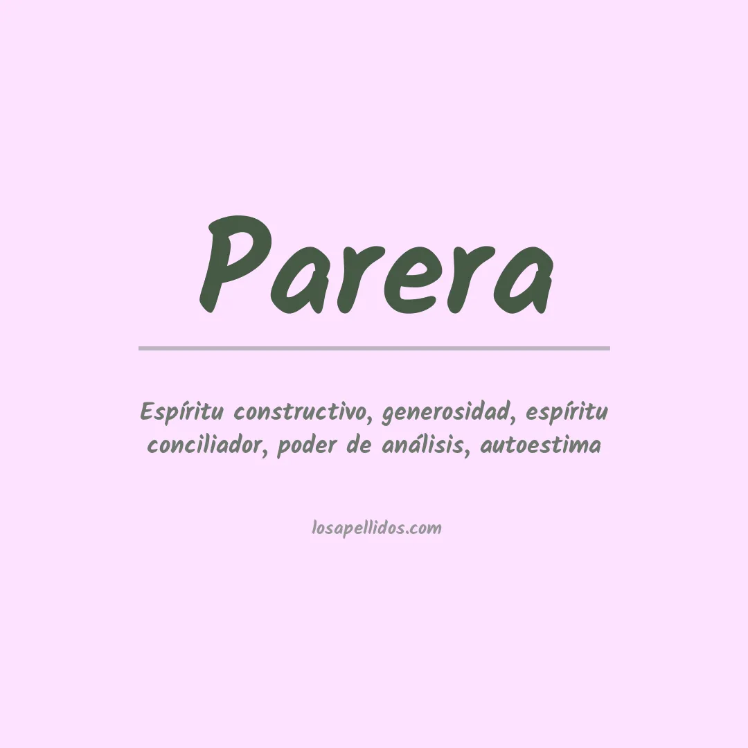 Apellido Parera