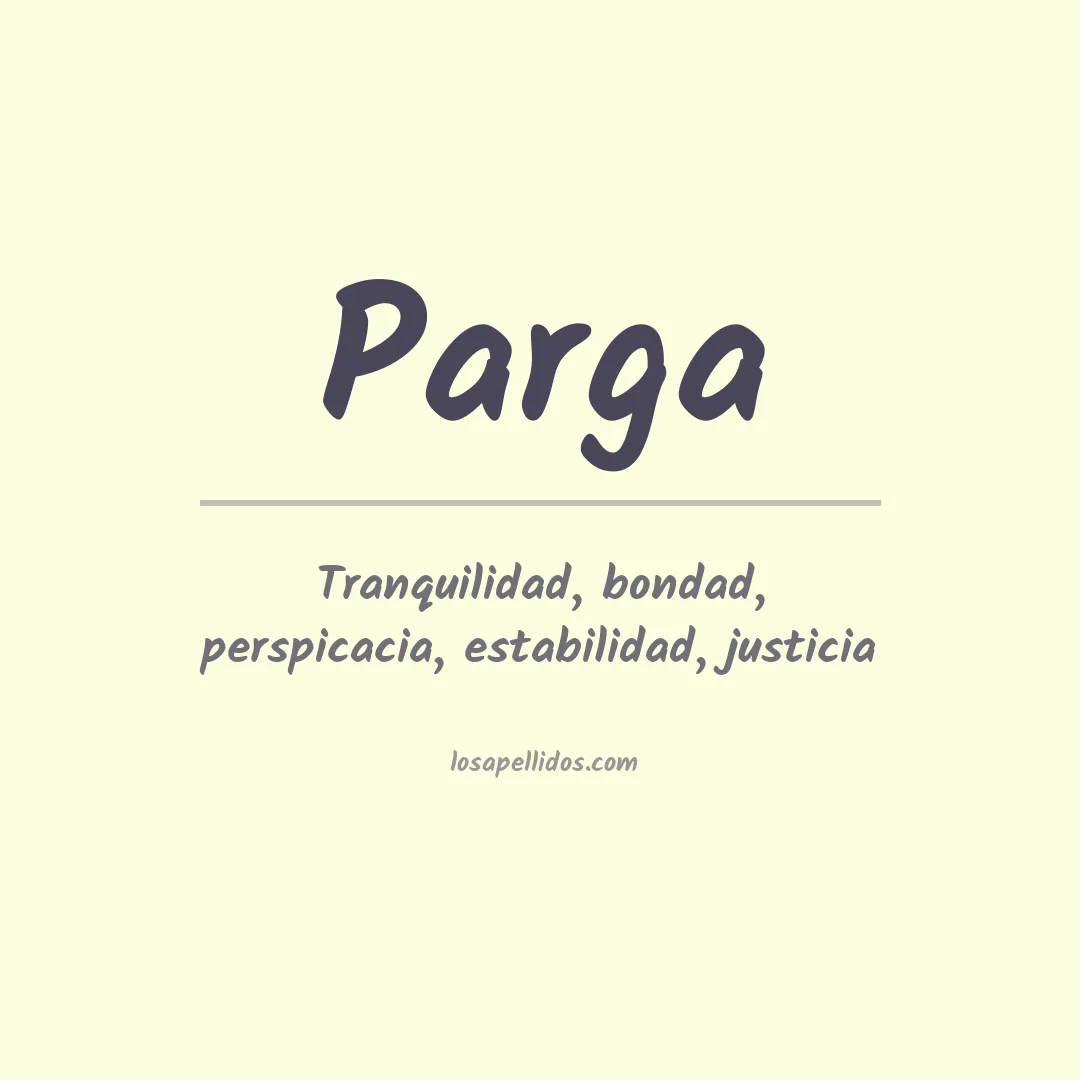 Apellido Parga
