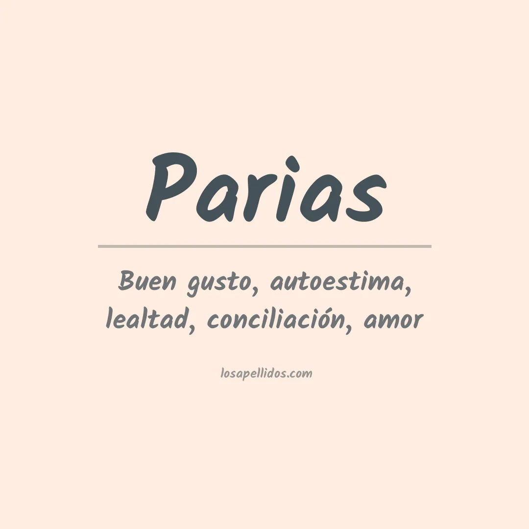 Apellido Parias
