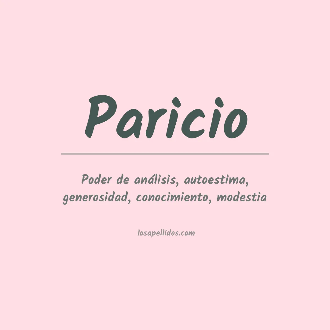 Apellido Paricio
