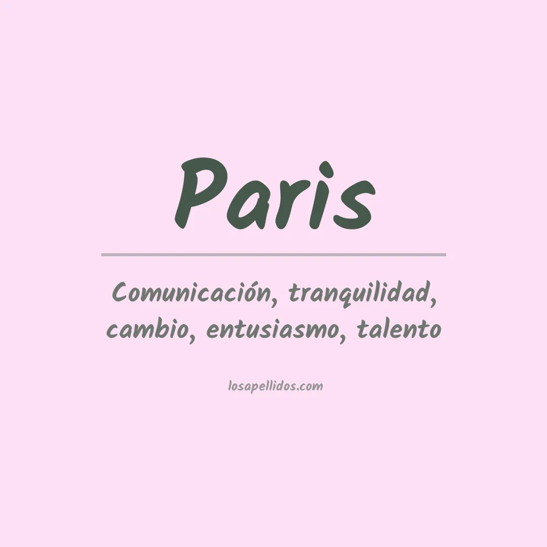 Apellido Paris