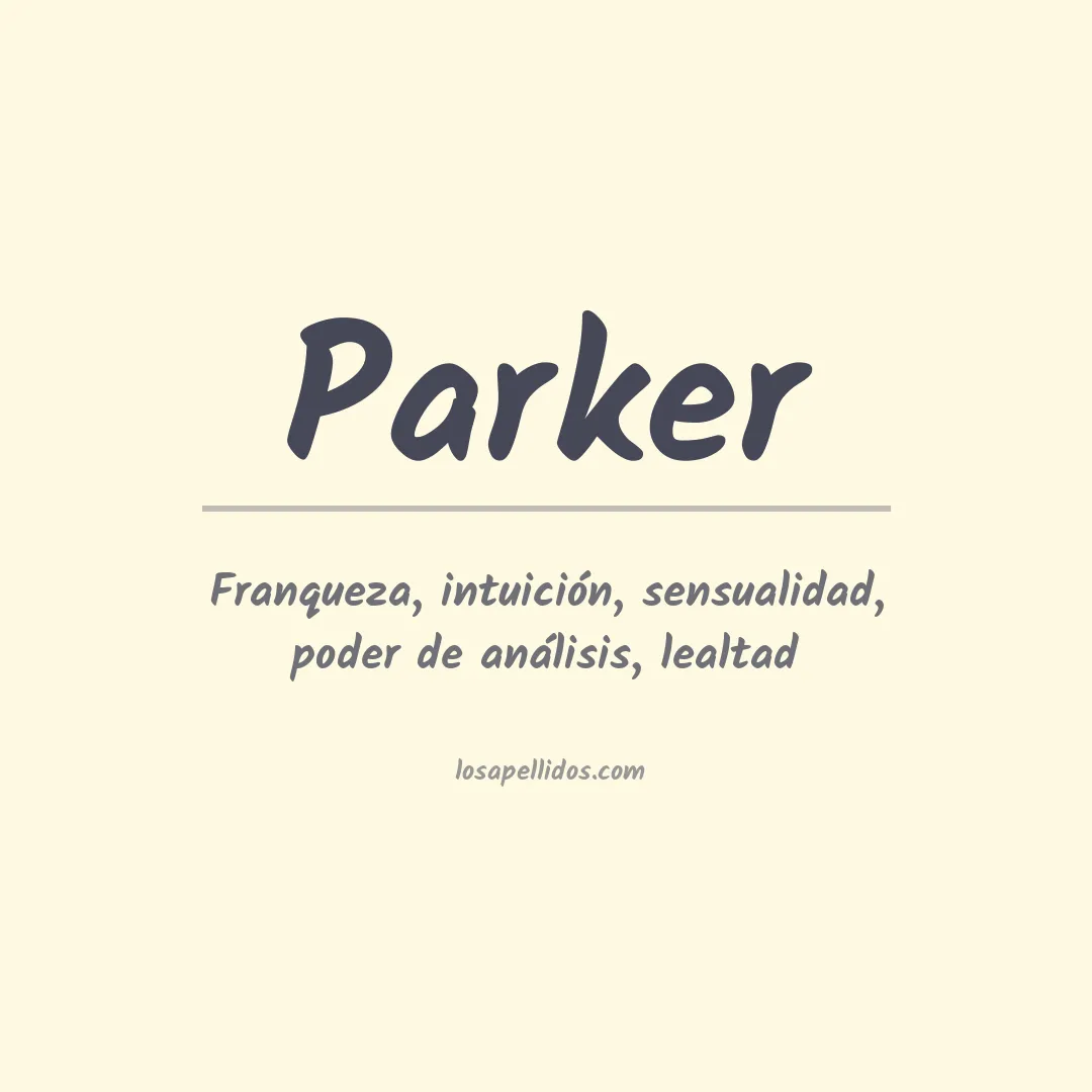 Apellido Parker