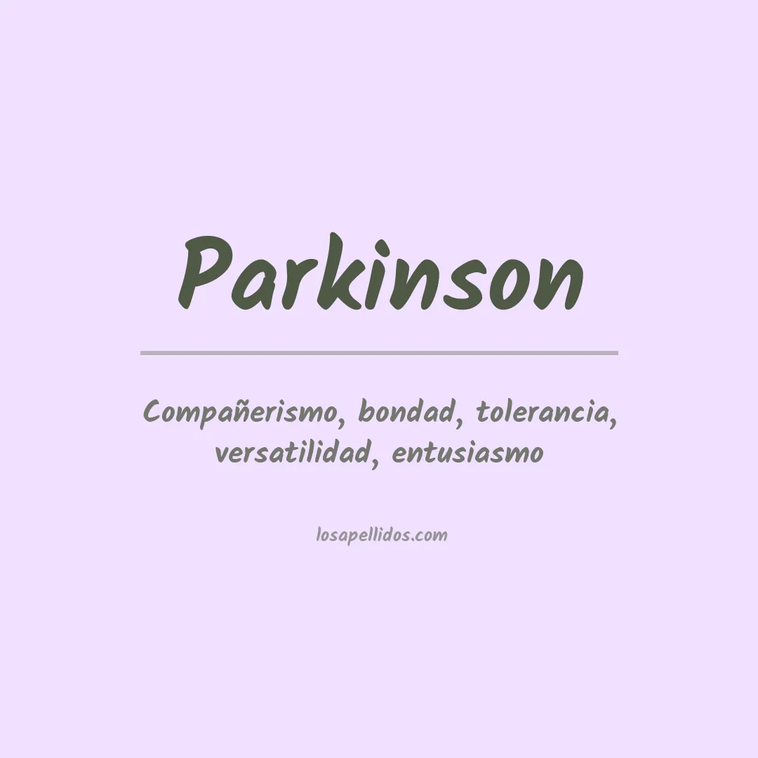 Apellido Parkinson