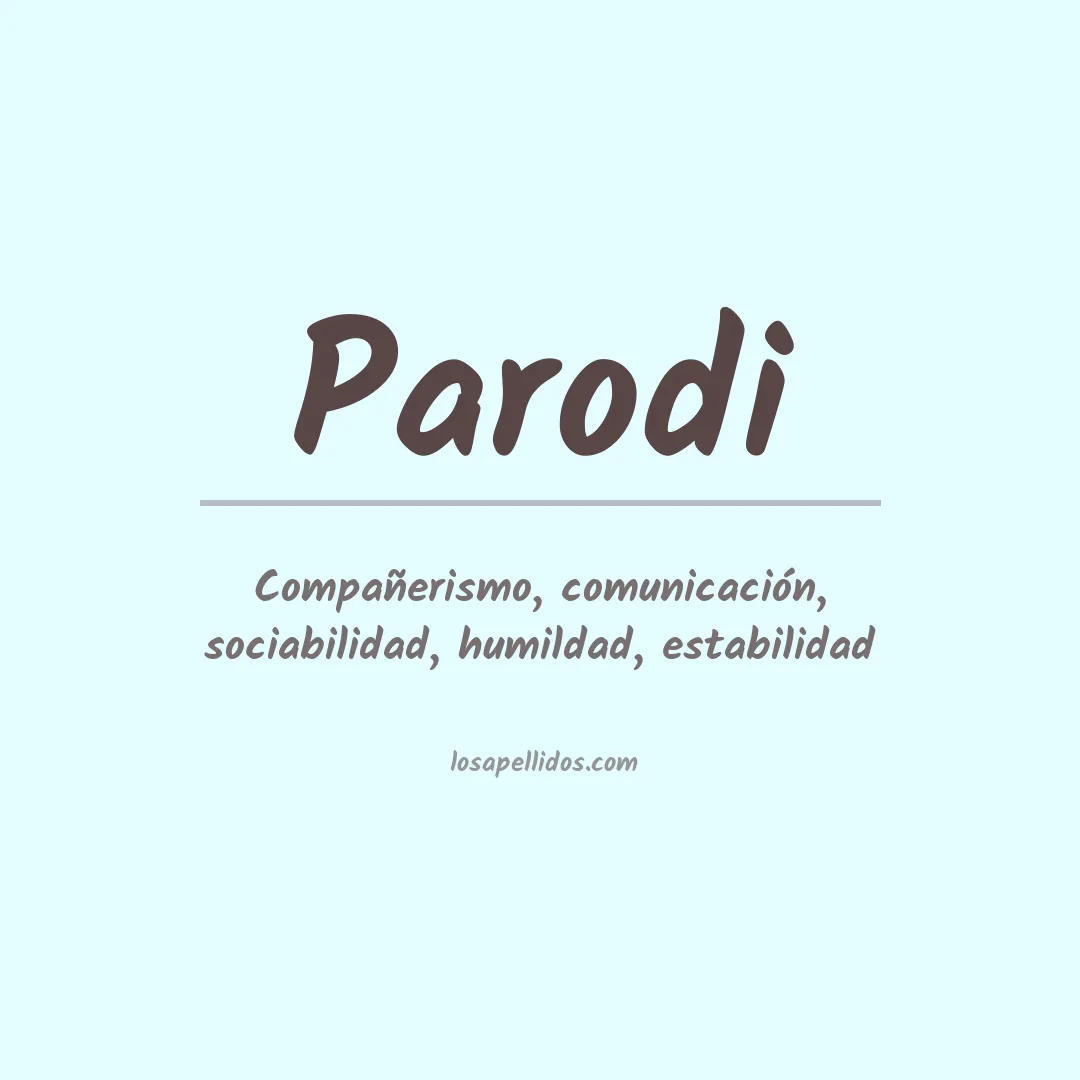 Apellido Parodi