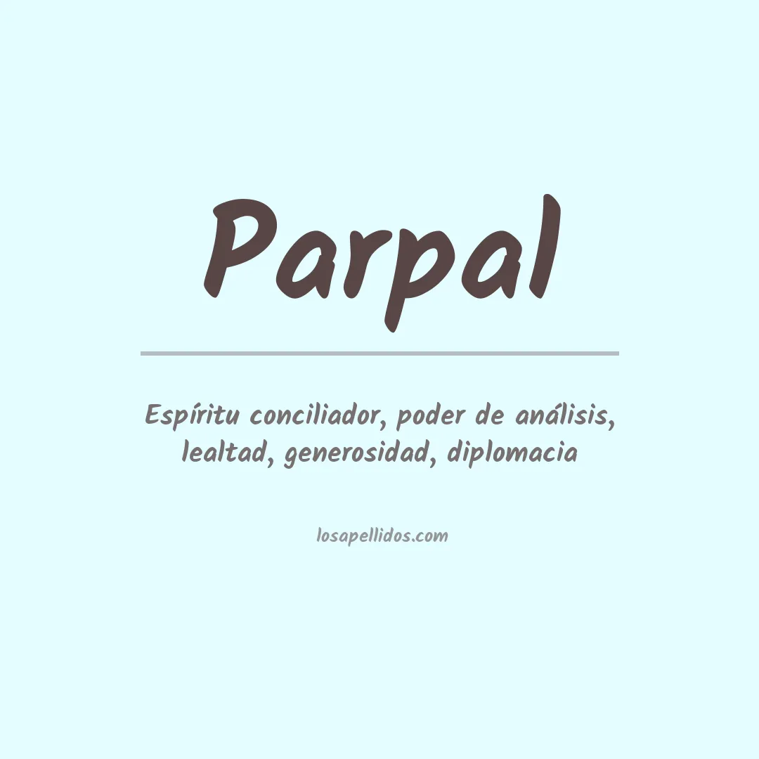 Apellido Parpal