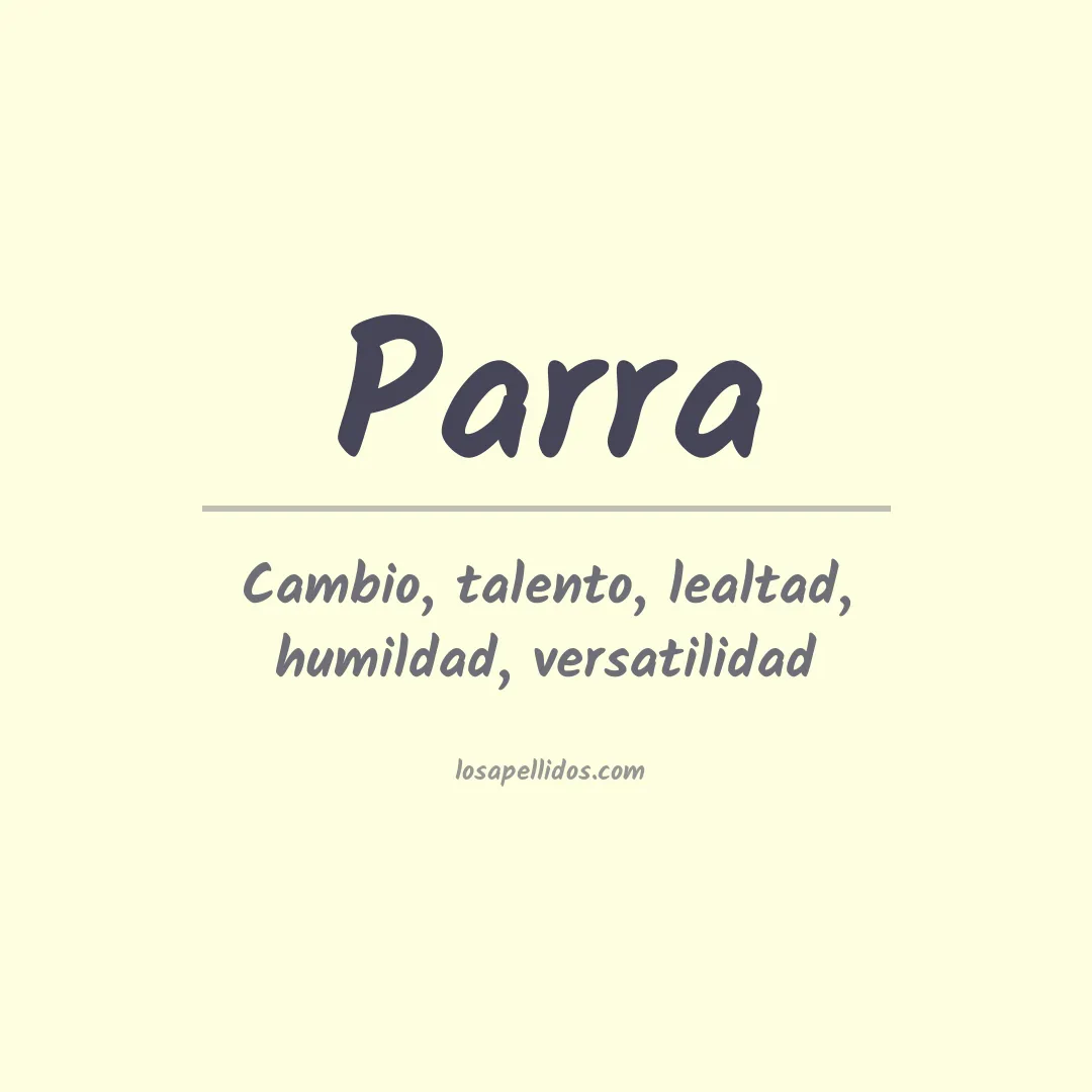 Apellido Parra