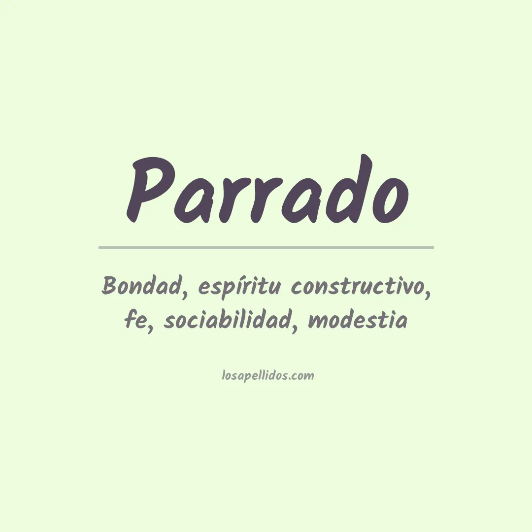 Apellido Parrado