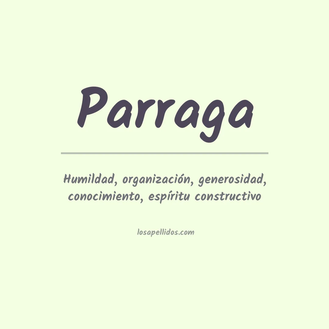 Apellido Párraga