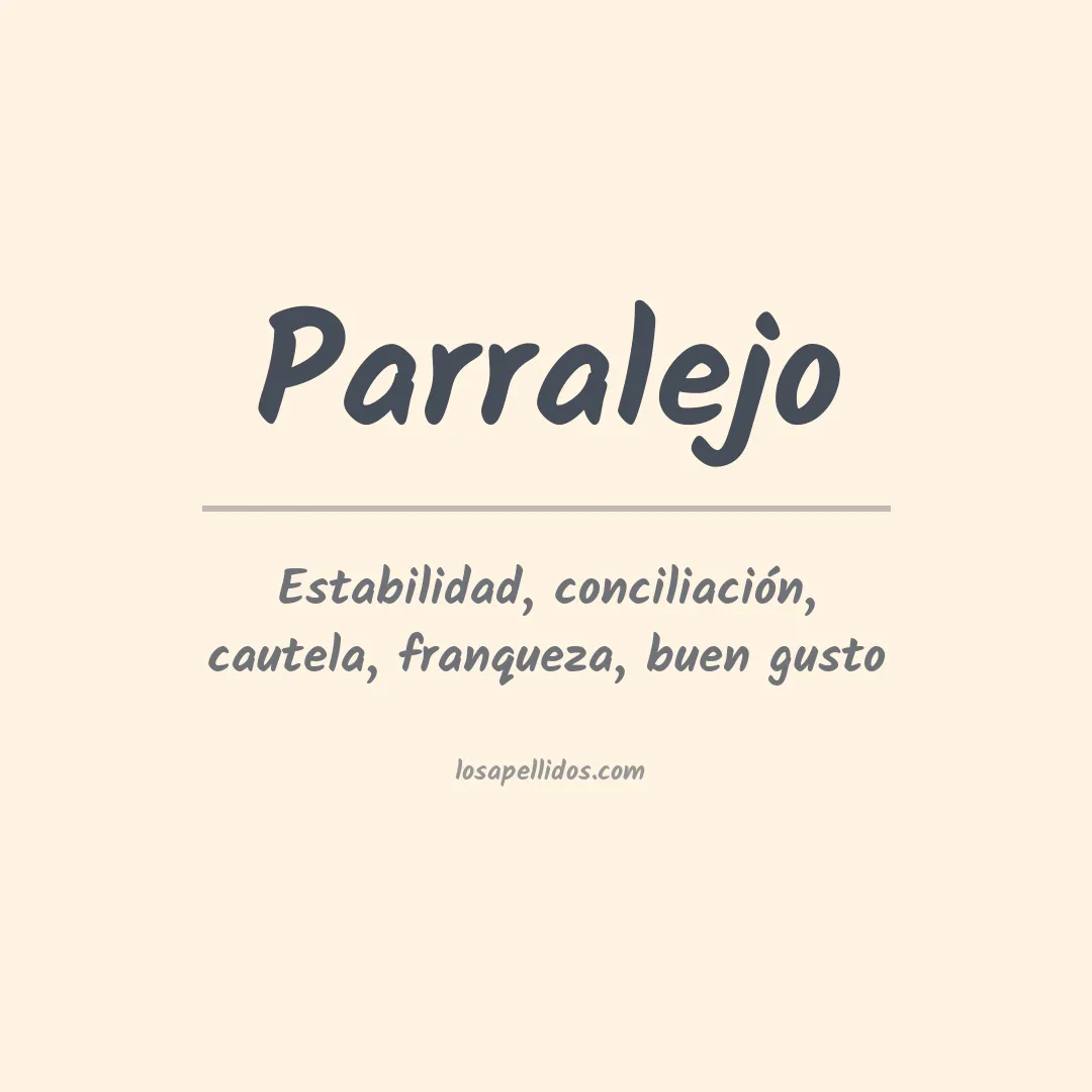 Apellido Parralejo