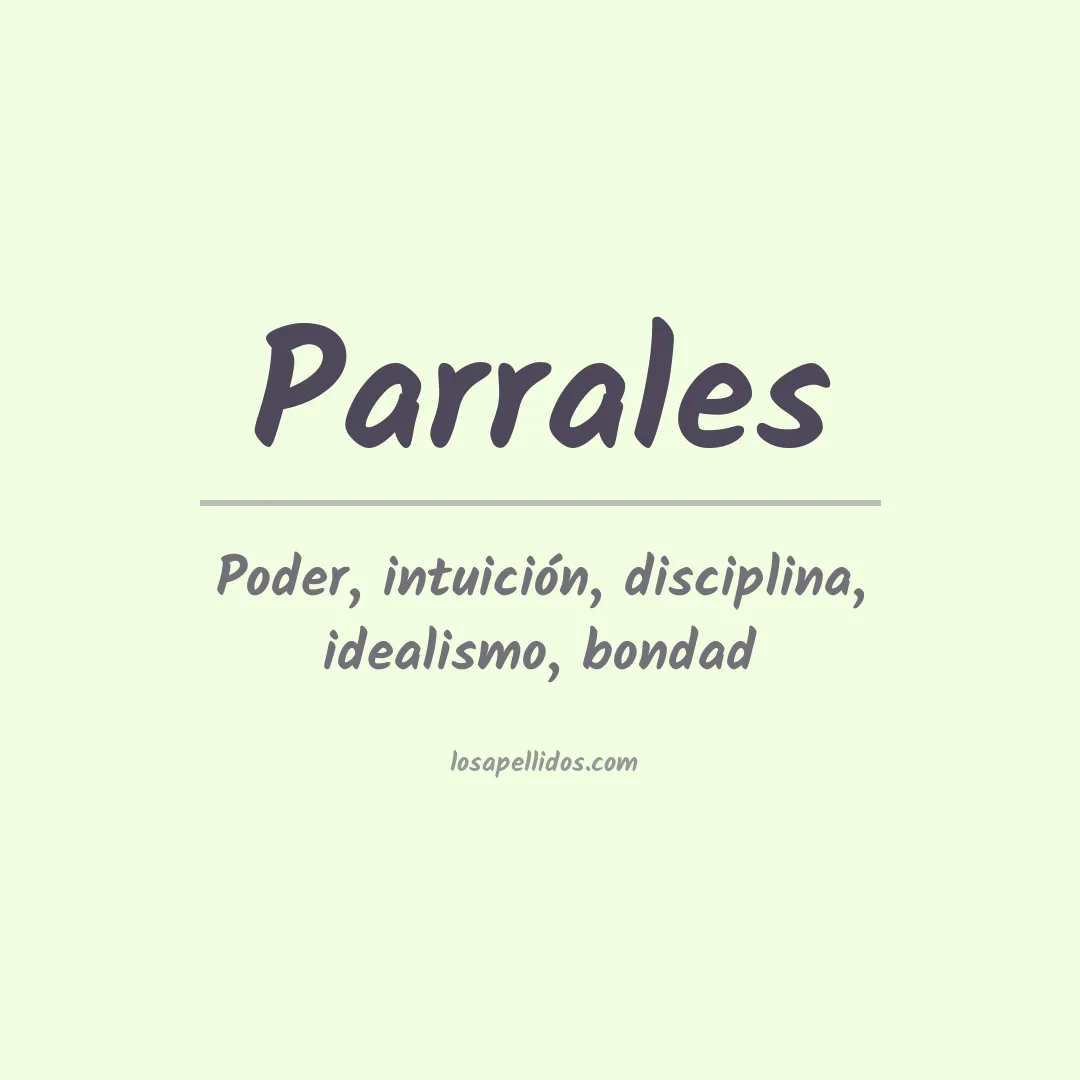 Apellido Parrales