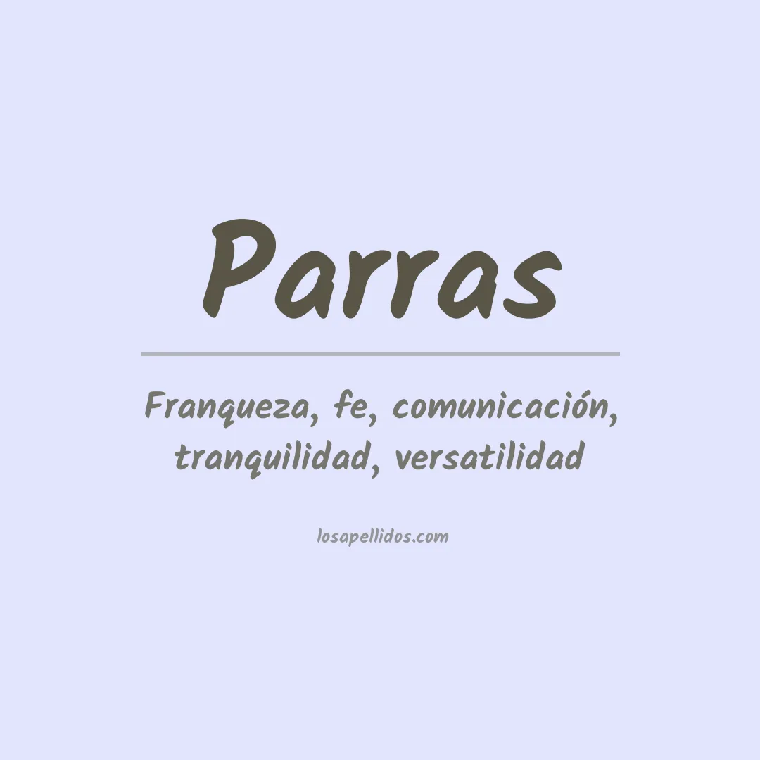 Apellido Parras