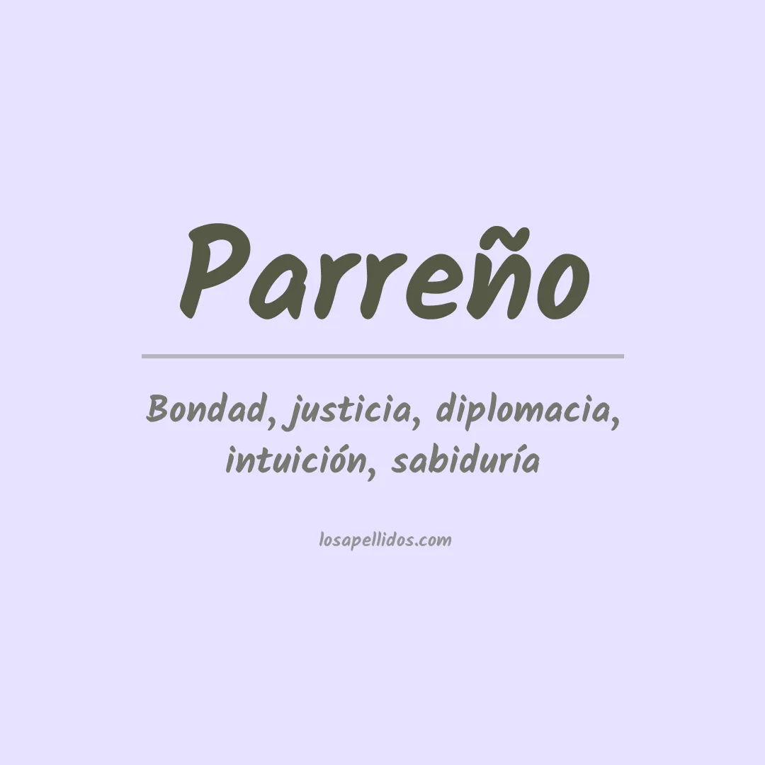 Apellido Parreño