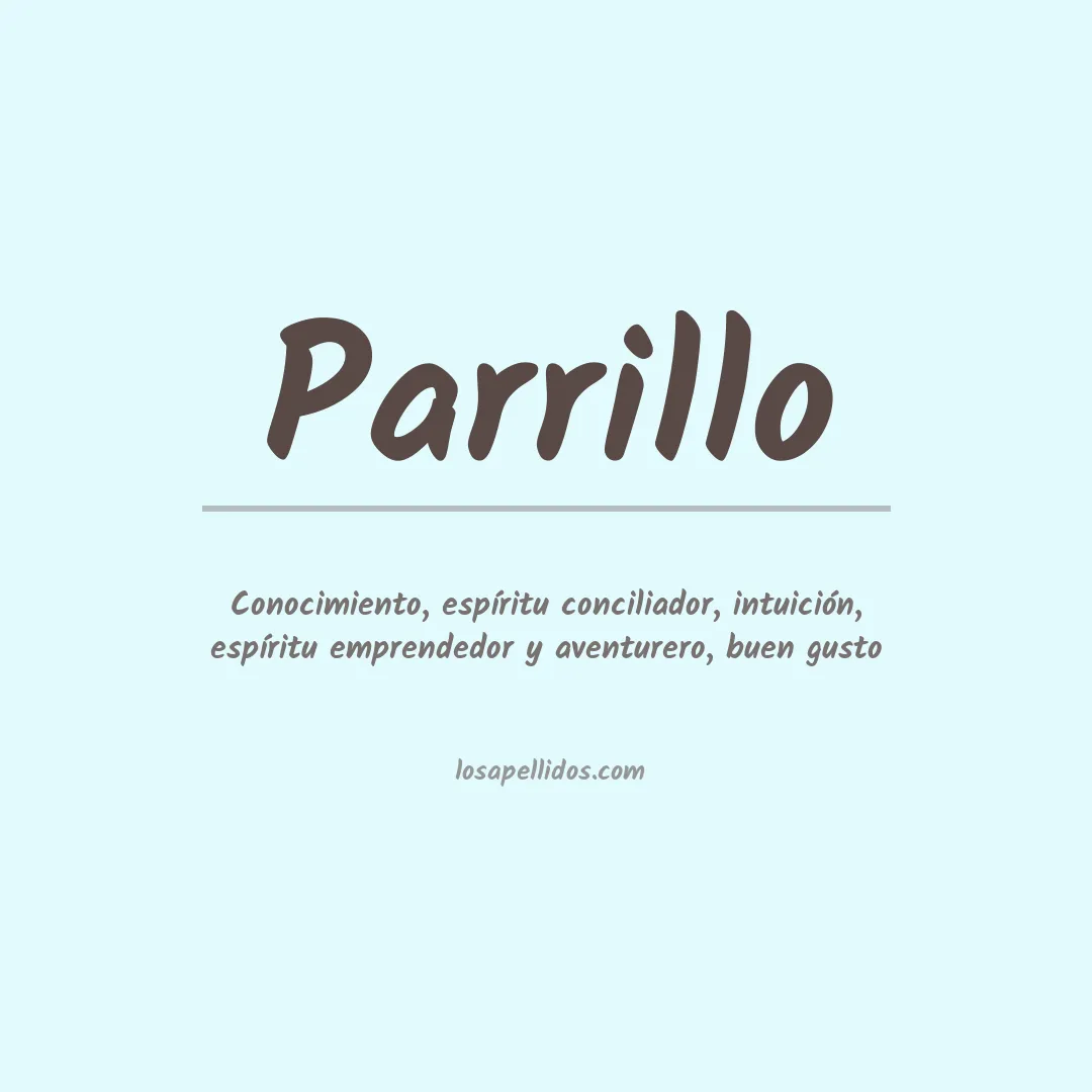 Apellido Parrillo