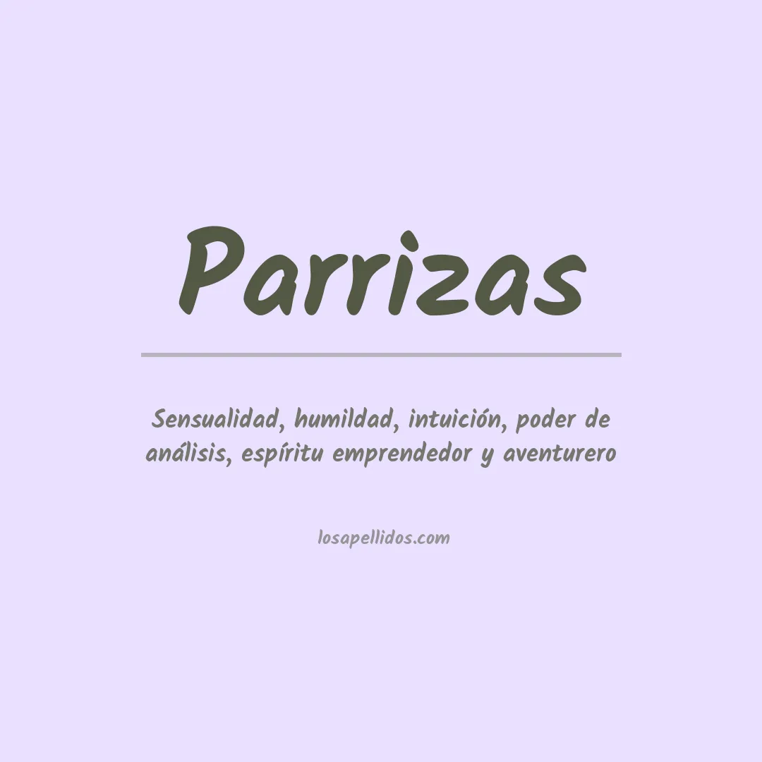 Apellido Parrizas