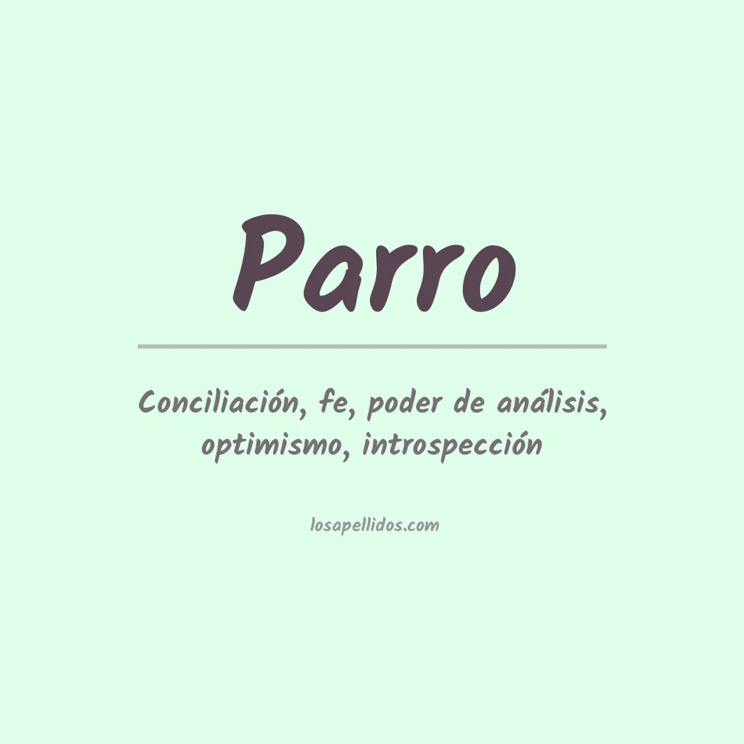 Apellido Parro