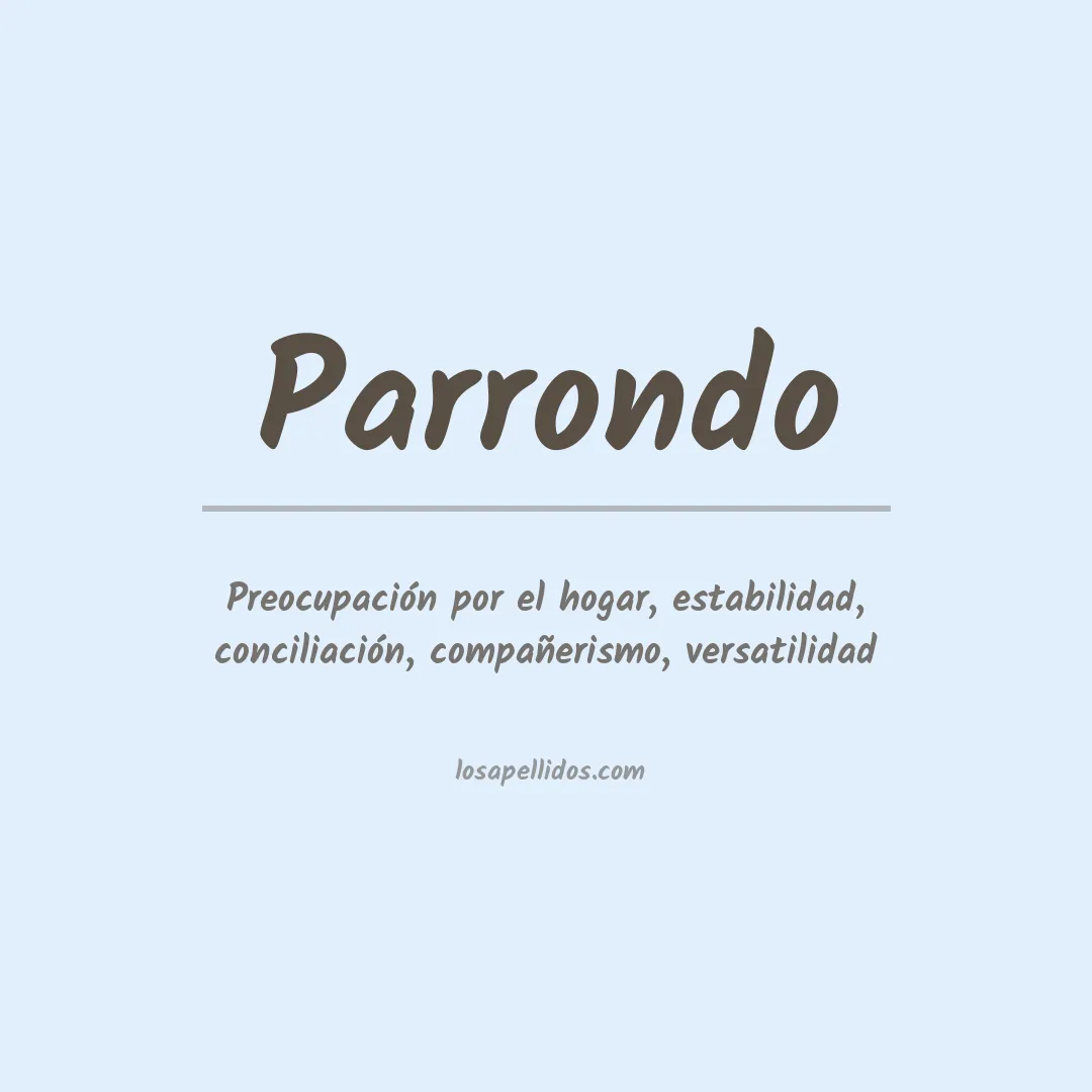 Apellido Parrondo