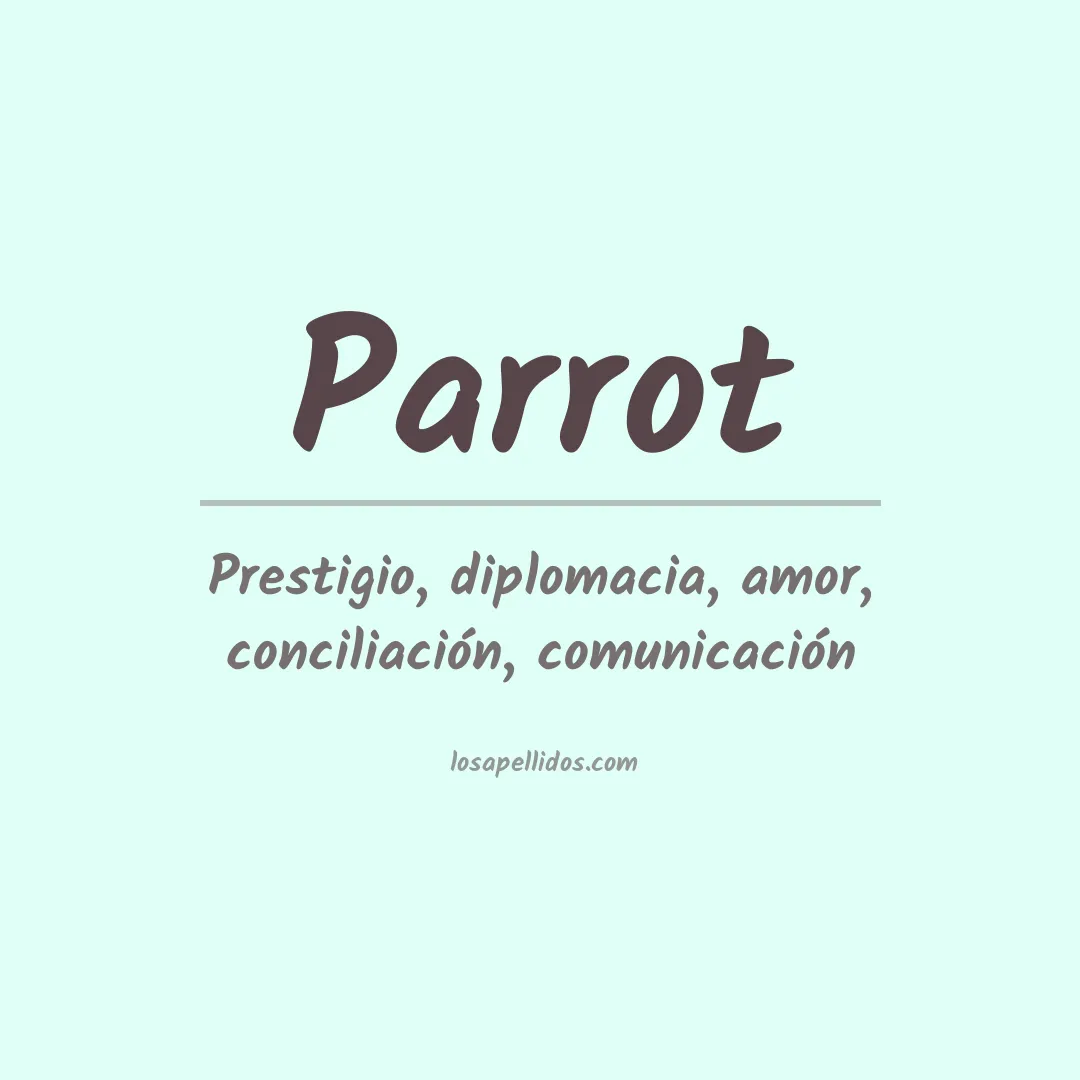 Apellido Parrot