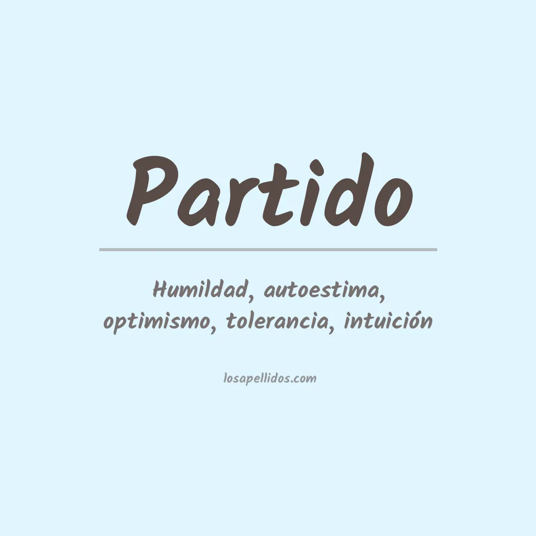Apellido Partido