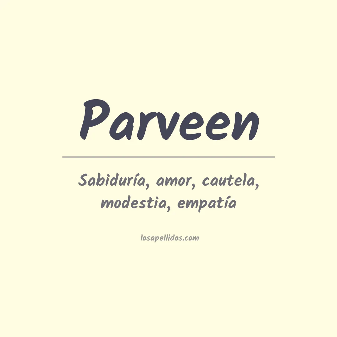 Apellido Parveen