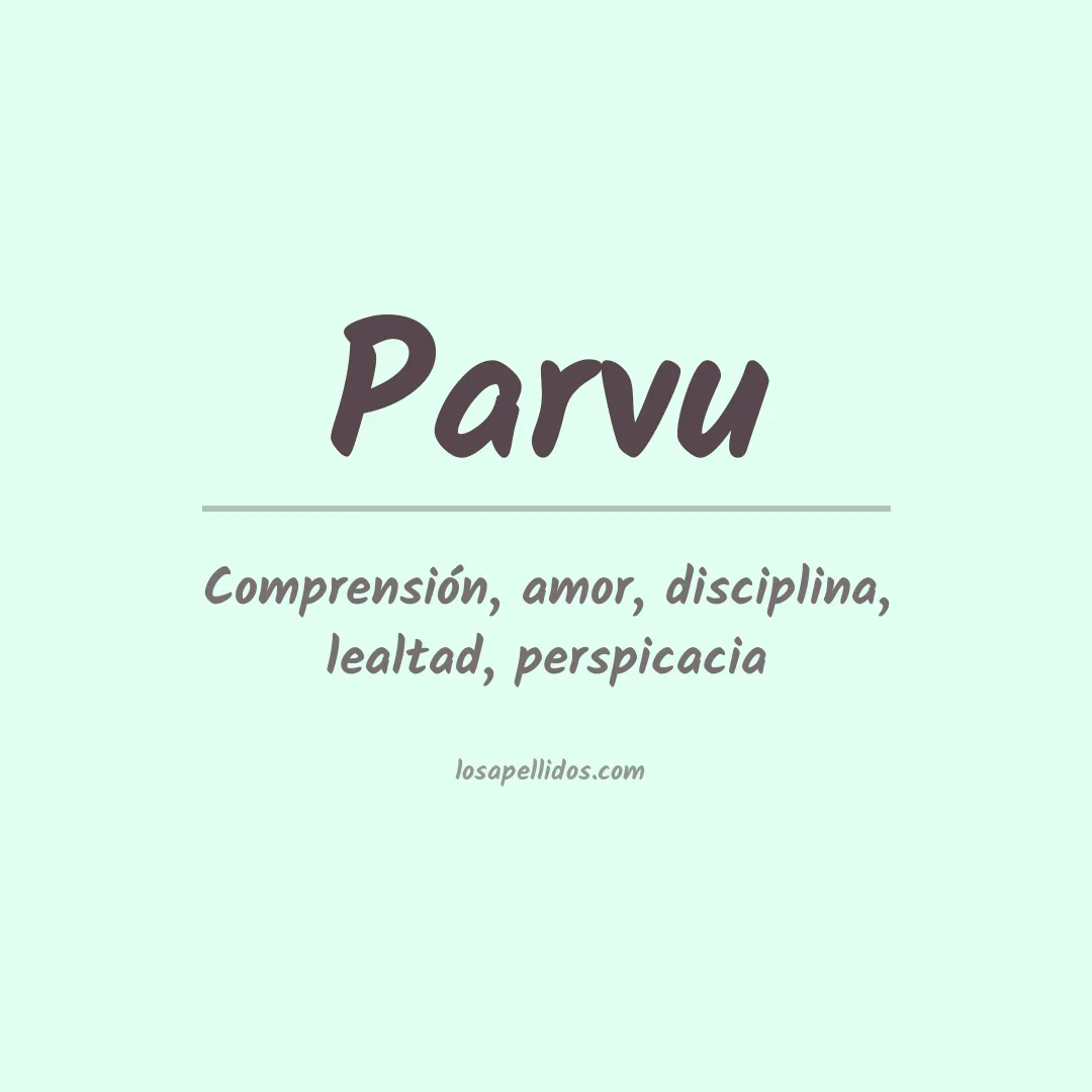 Apellido Parvu