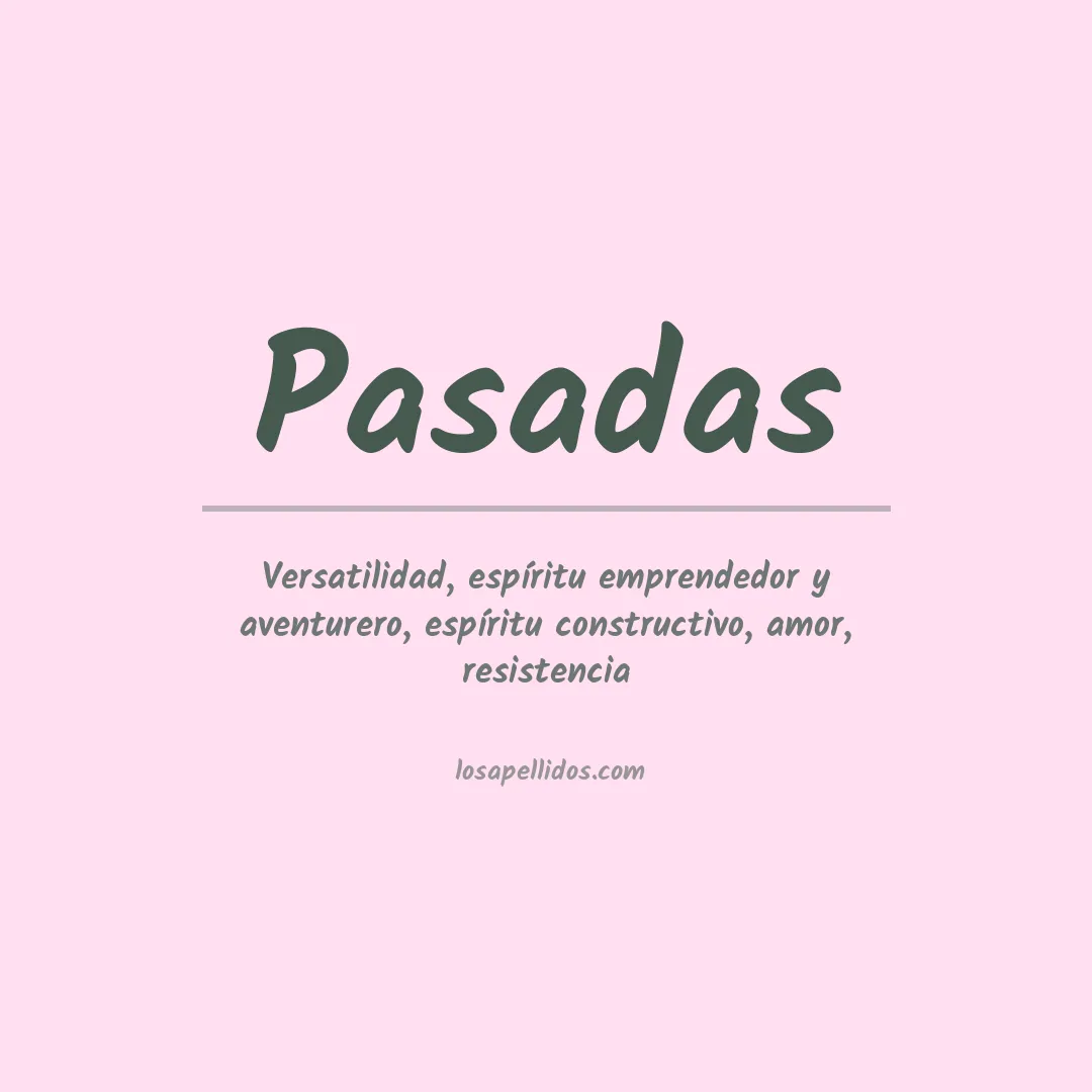 Apellido Pasadas