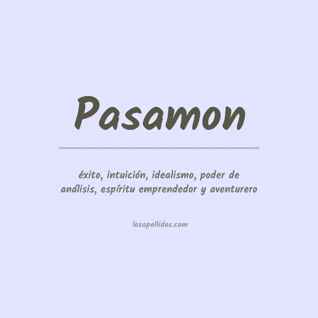 Apellido Pasamon