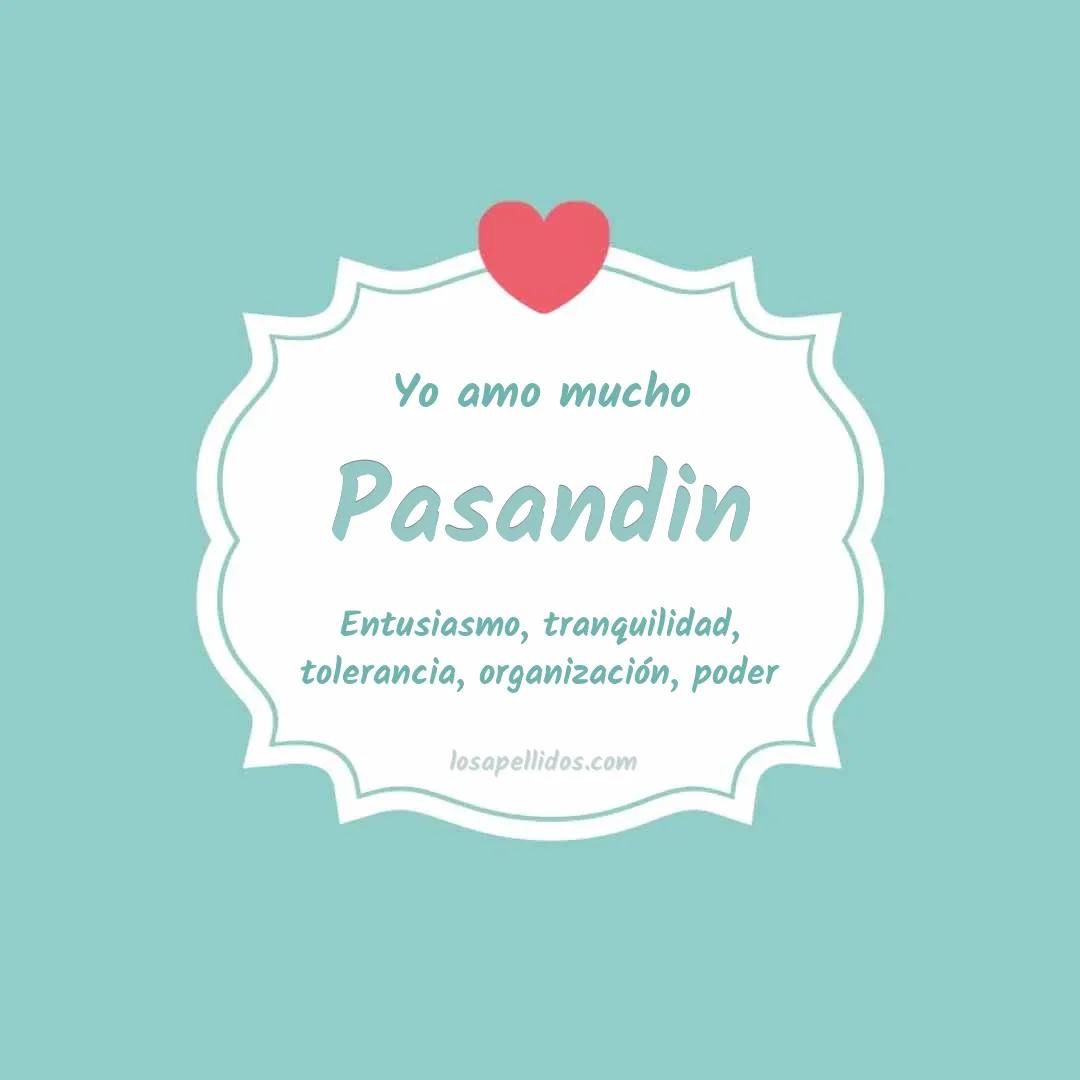 Yo amo mucho Pasandin