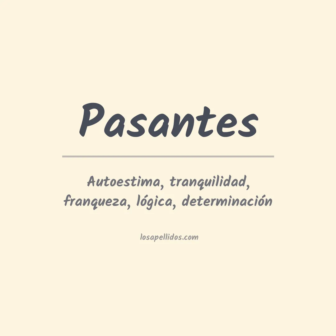 Apellido Pasantes