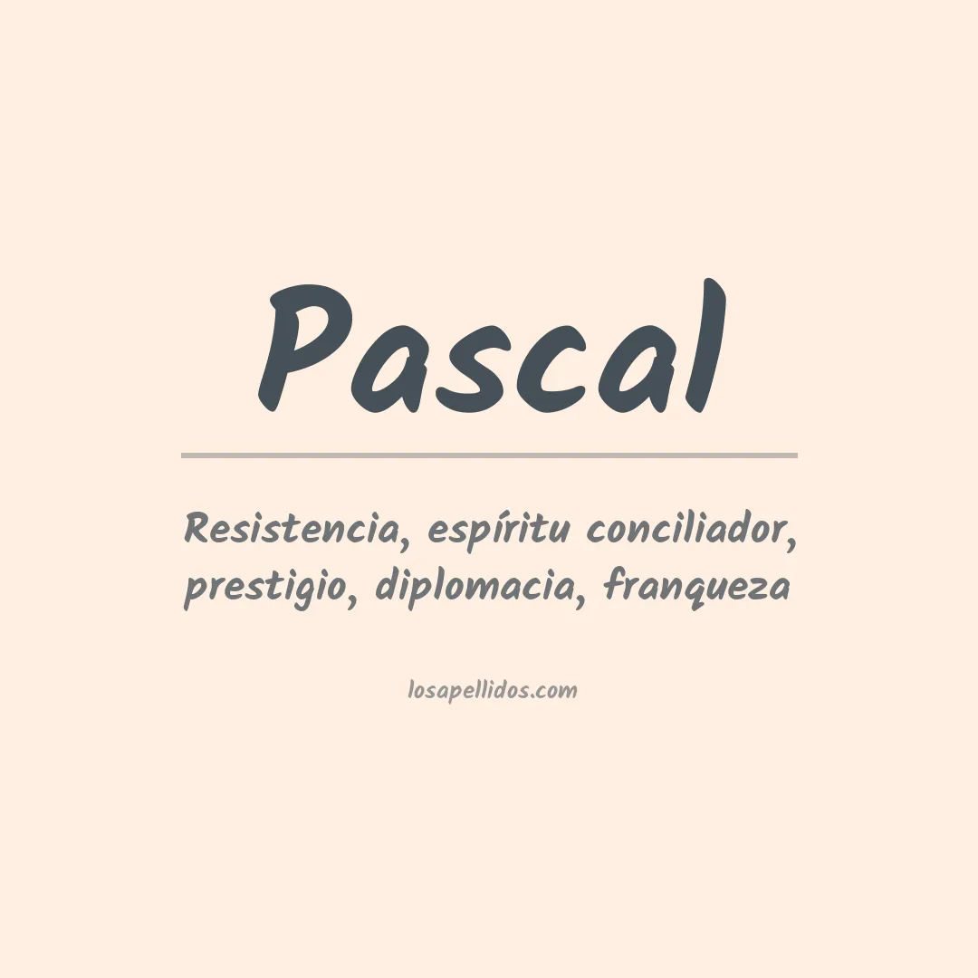 Apellido Pascal