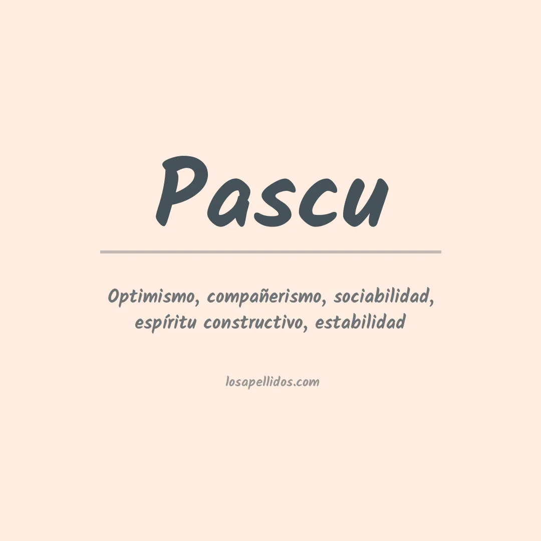 Apellido Pascu