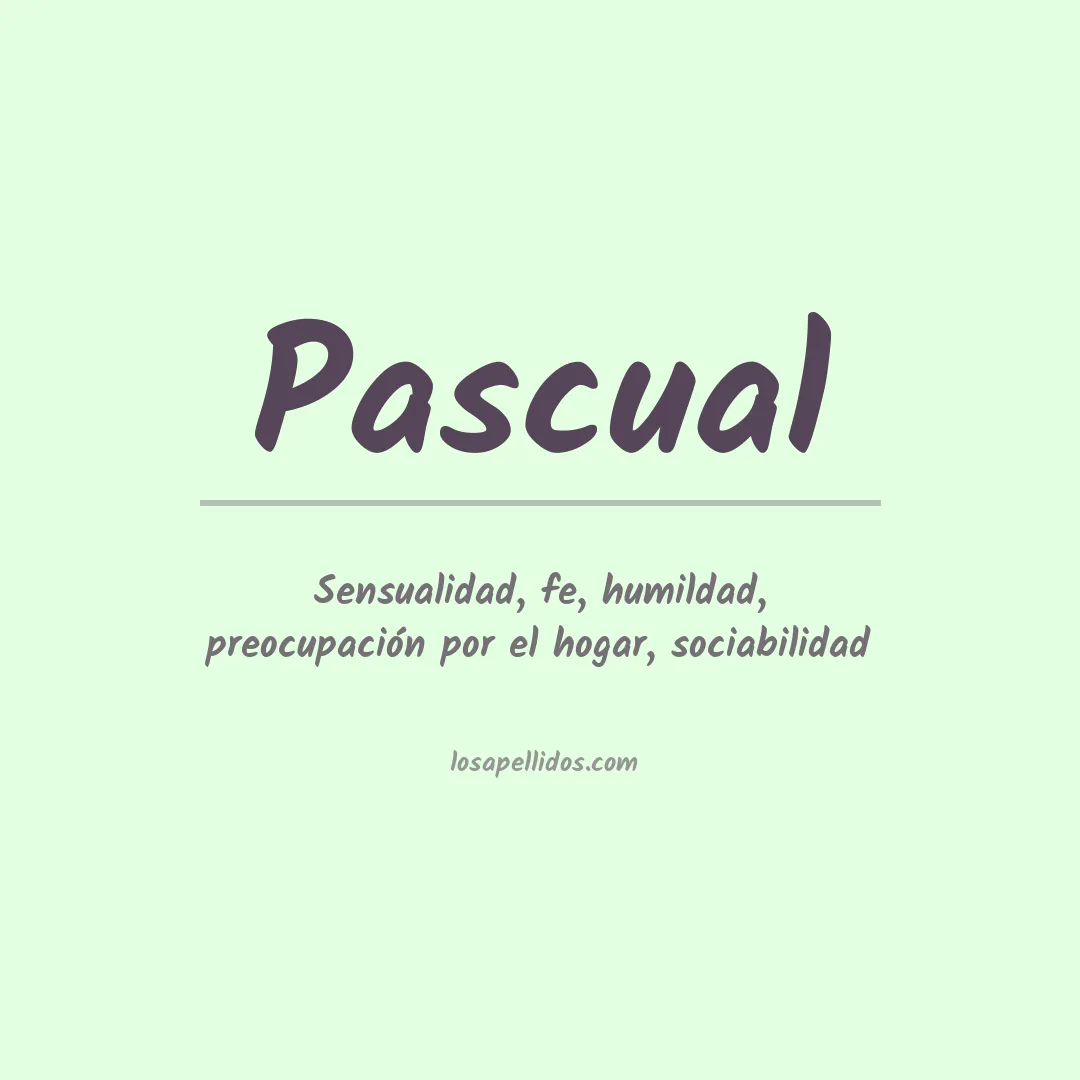 Apellido Pascual
