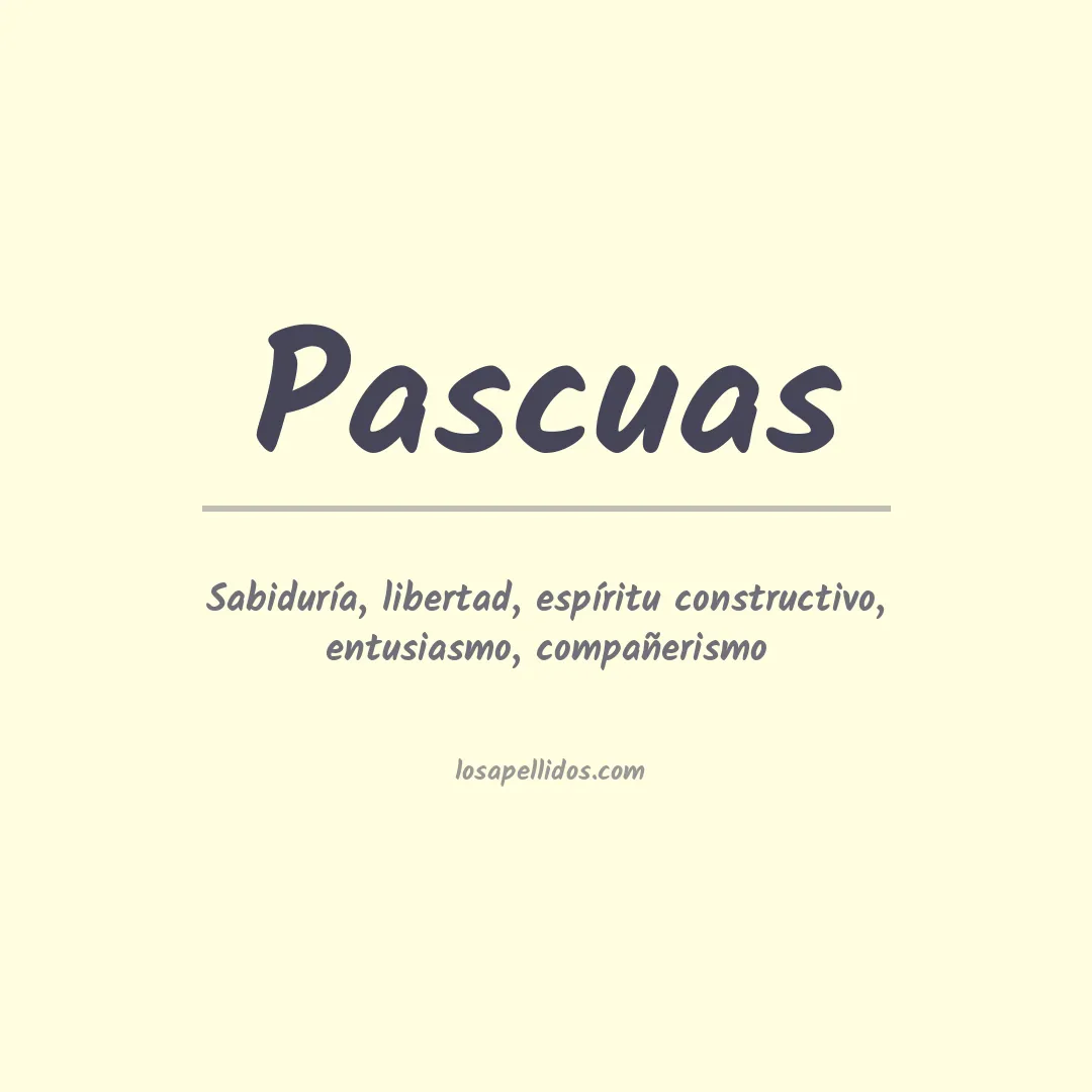 Apellido Pascuas