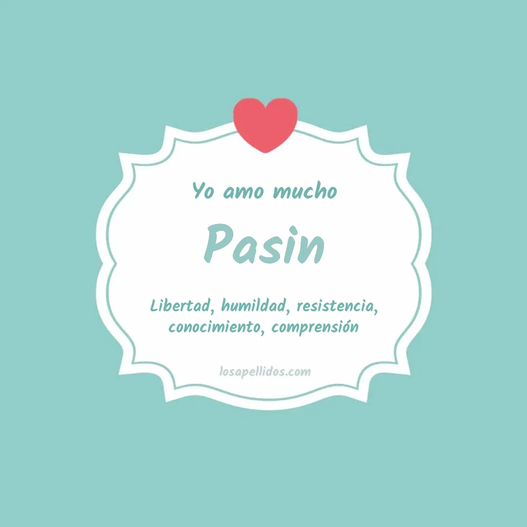 Yo amo mucho Pasin