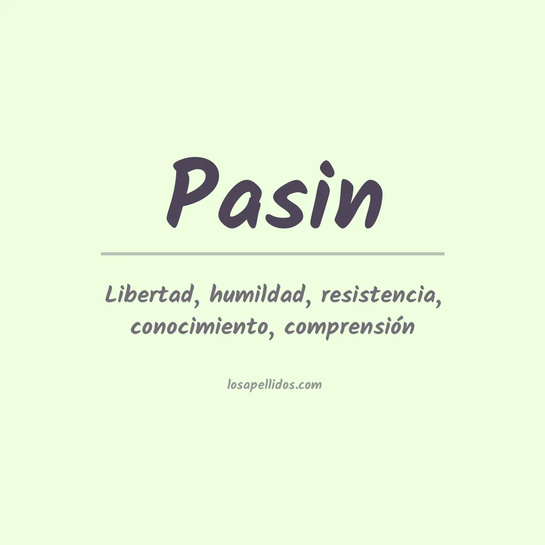 Apellido Pasin