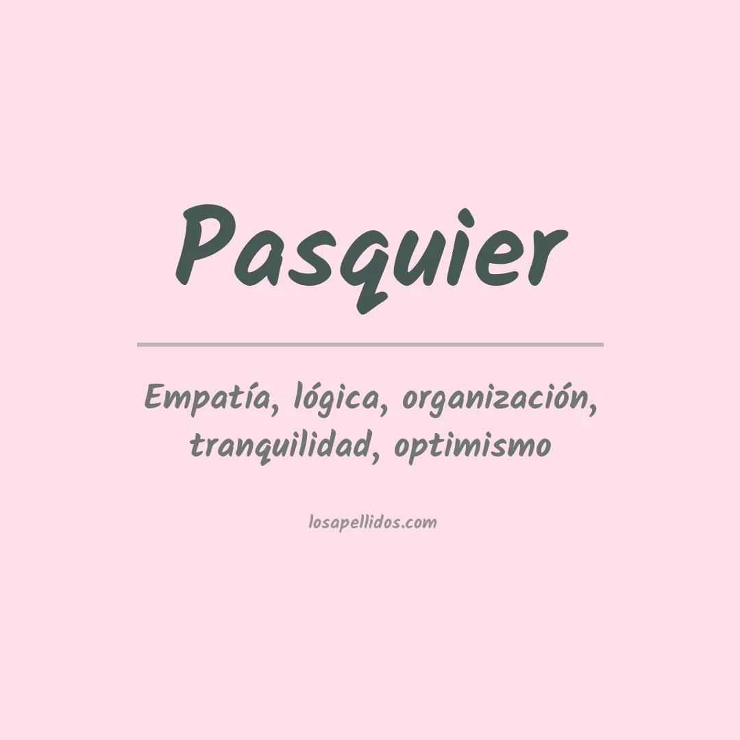 Apellido Pasquier