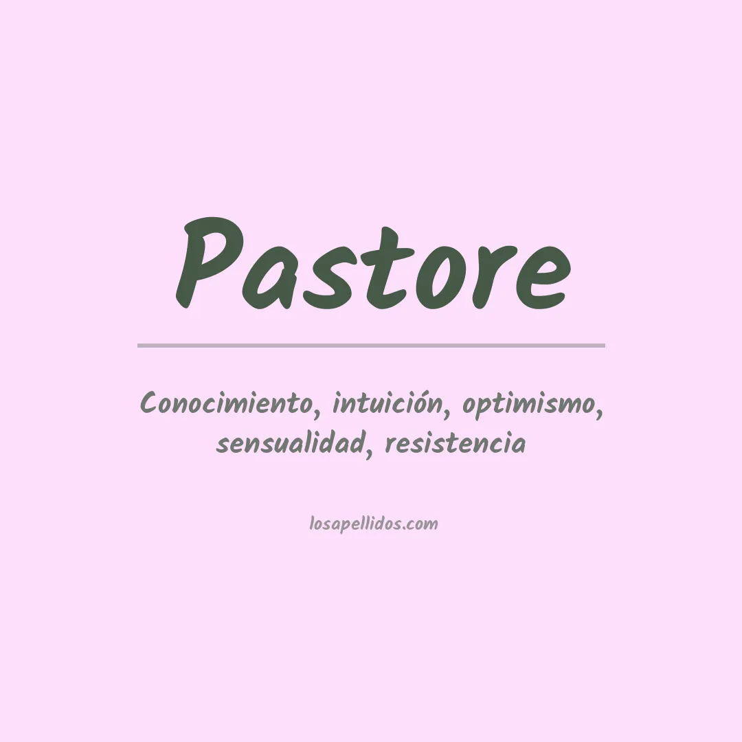 Apellido Pastore