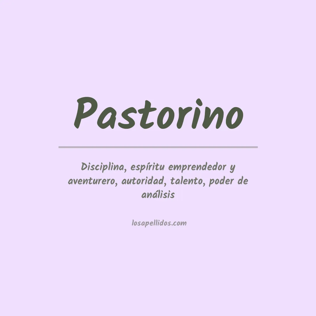 Apellido Pastorino