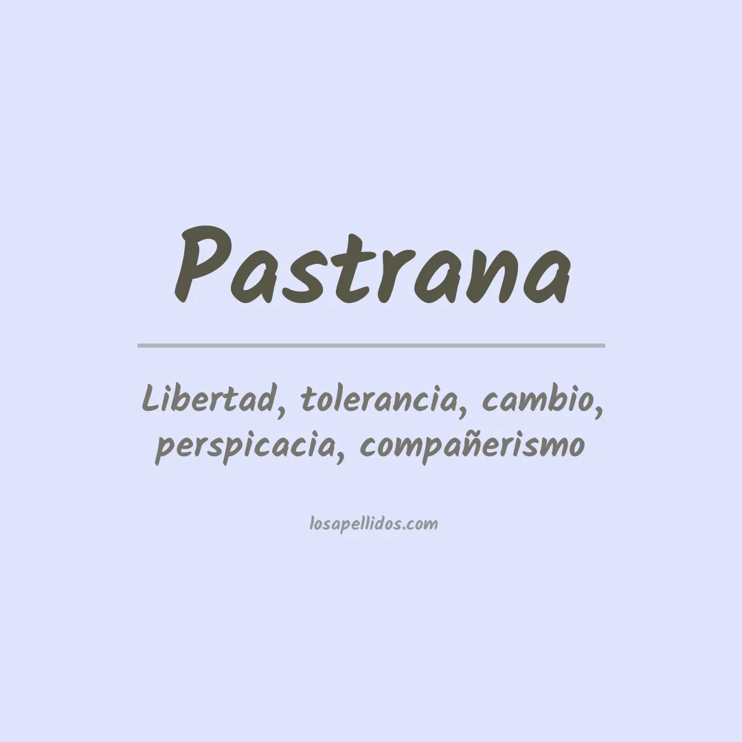 Apellido Pastrana
