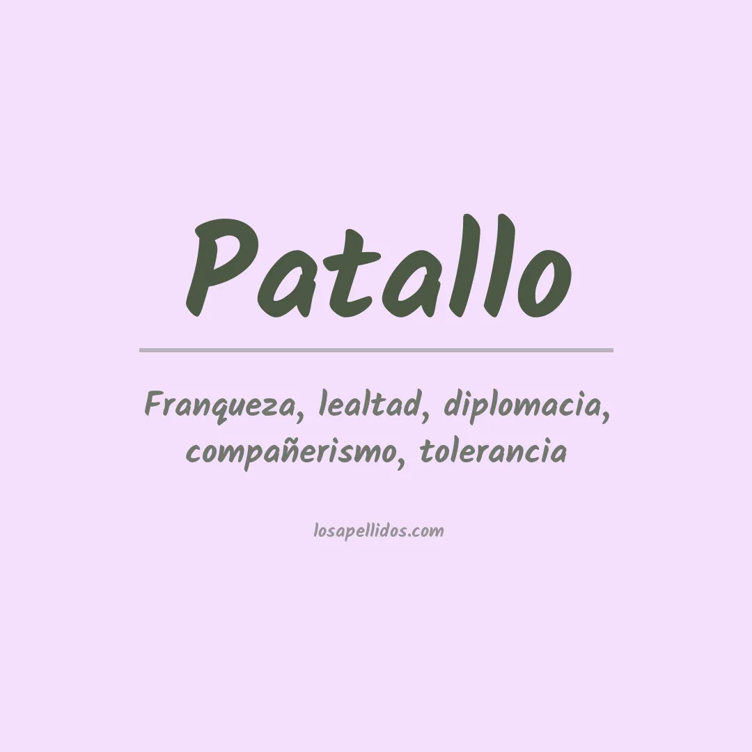 Apellido Patallo