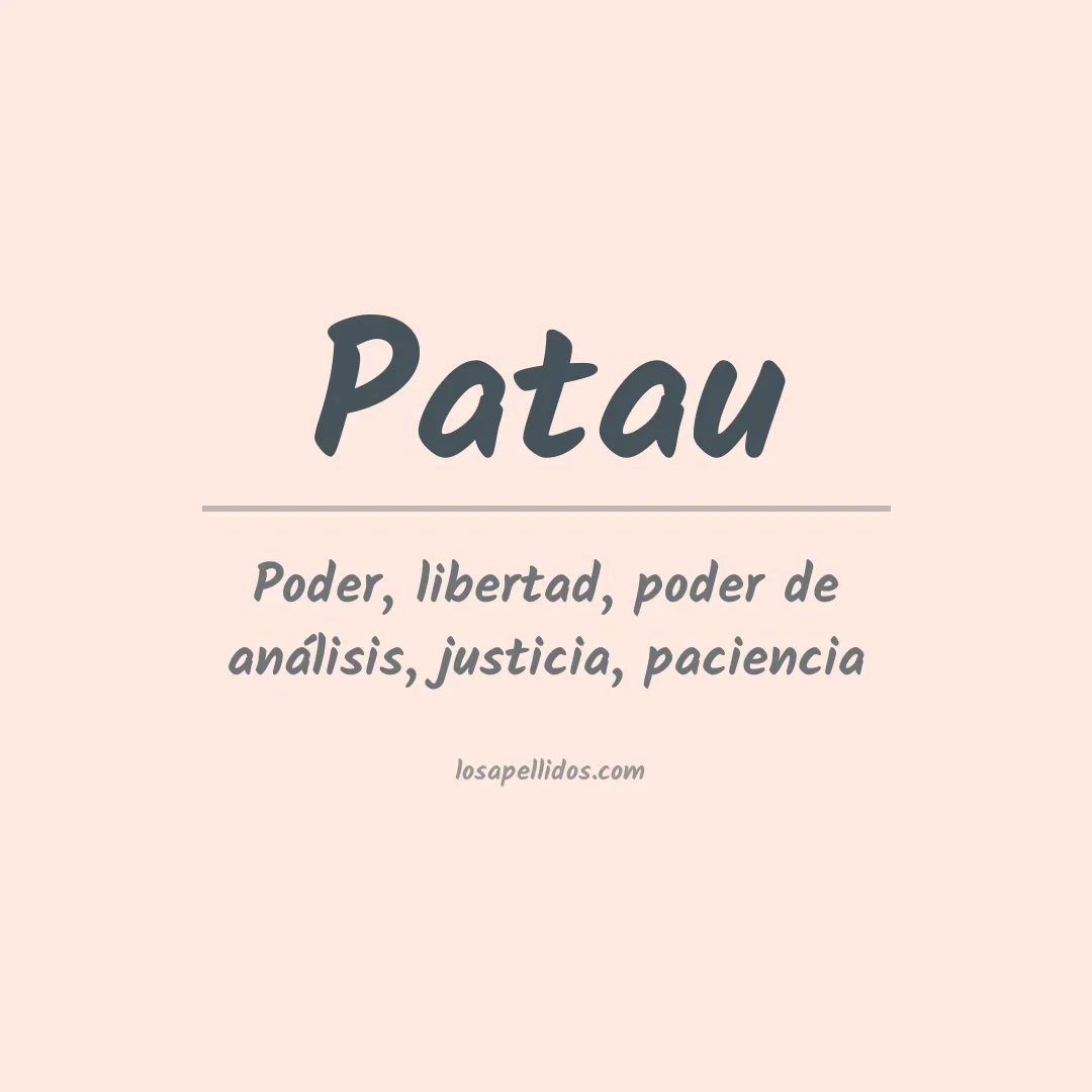 Apellido Patau