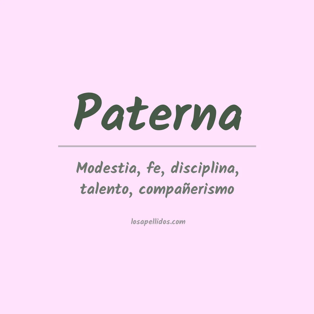 Apellido Paterna