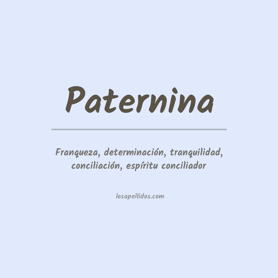 Apellido Paternina