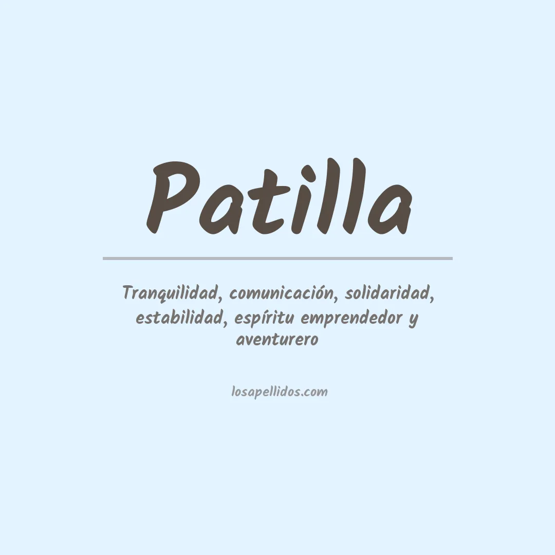 Apellido Patilla