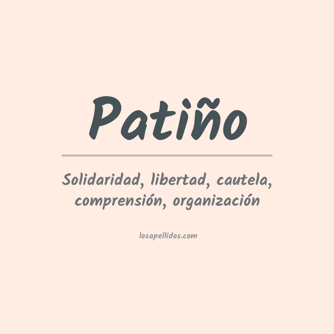 Apellido Patiño