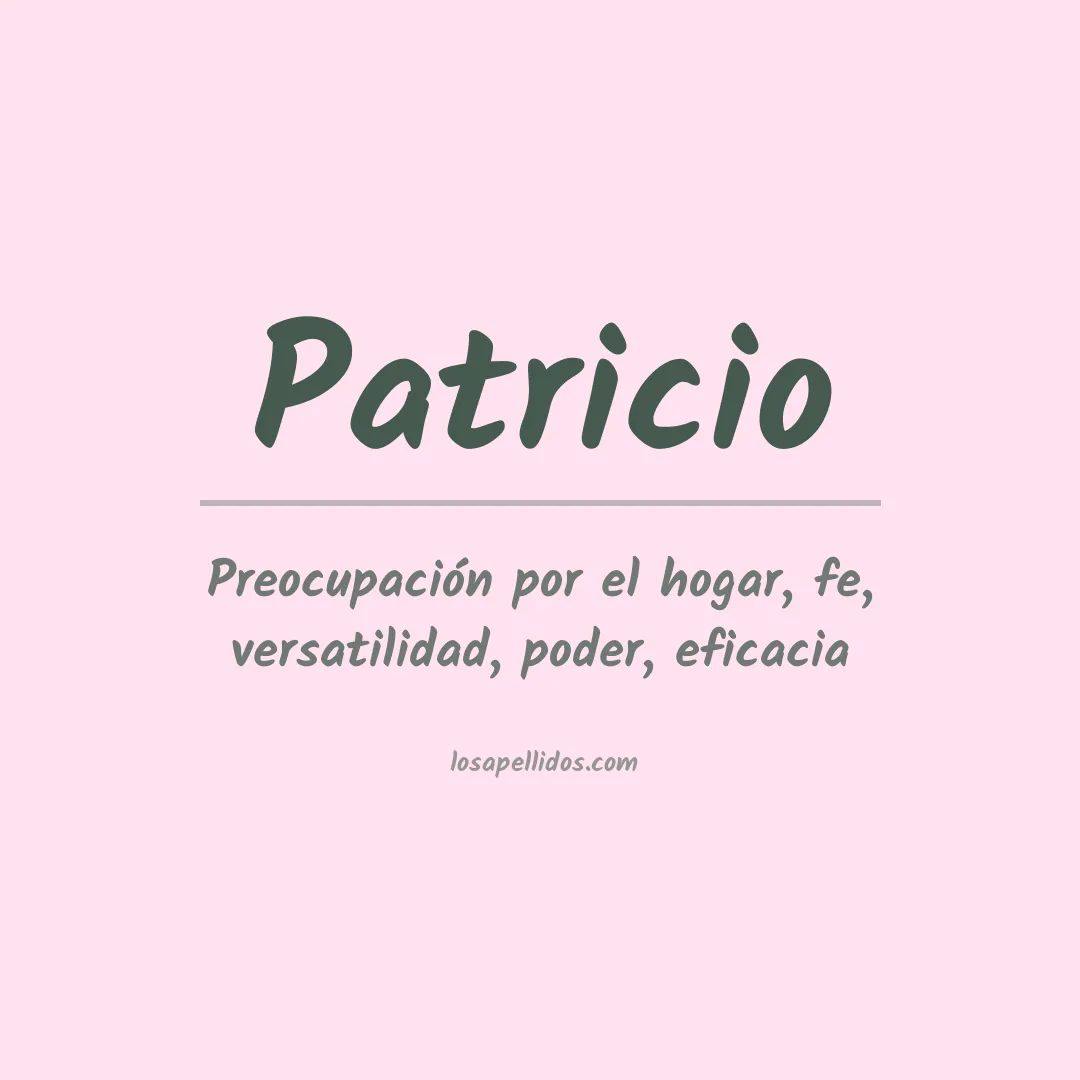 Apellido Patricio