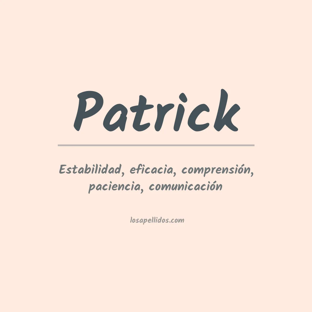 Apellido Patrick