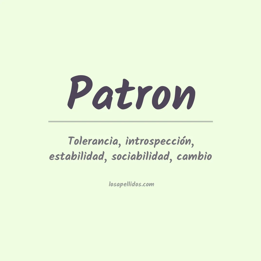 Apellido Patrón