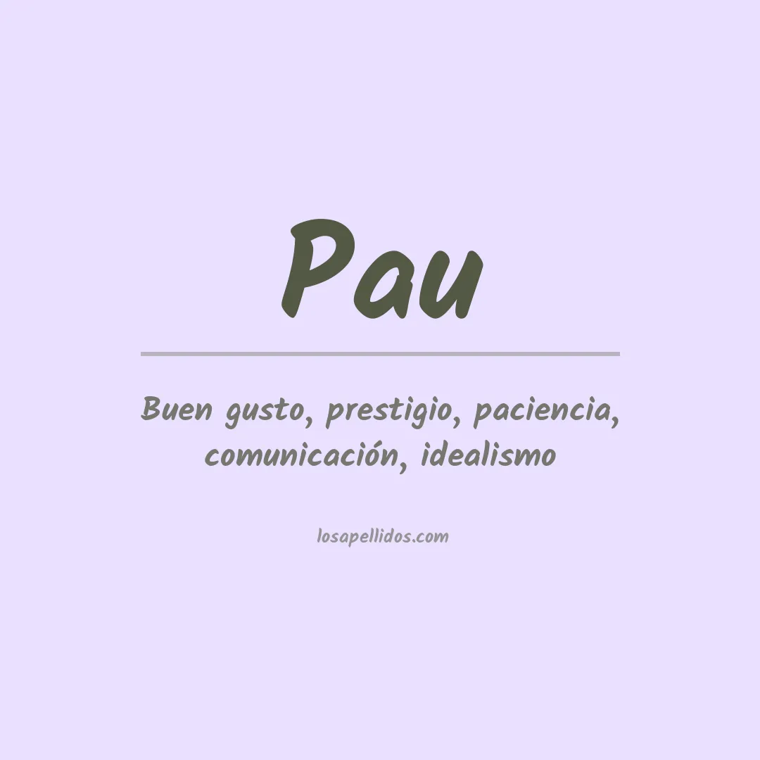 Apellido Pau