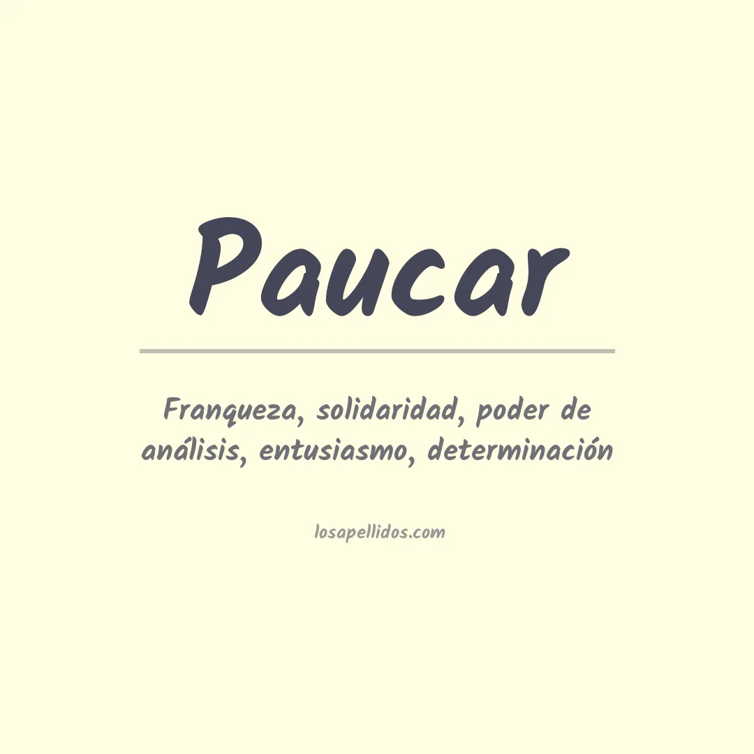 Apellido Páucar