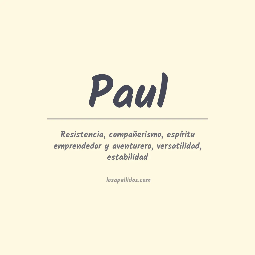 Apellido Paul